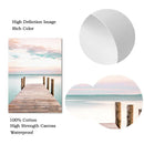 Axyaa Beach Starfish Bridge Canvas Painting - Nordic Wall Art Prints for Bedroom