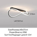 Axyaa Modern LED Ceiling Light - White/Black Bedroom & Dining Room Pendant Fixture