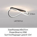 Axyaa LED Ceiling Light: Modern White/Black Bedroom Dining Room Pendant Fixture
