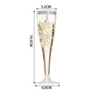 Axyaa 5oz Plastic Champagne Flutes Clear Toasting Glasses 100pcs Wedding Party