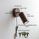 Axyaa Bedside LED Wall Lamp Switch for Living Room Modern Nordic Bathroom