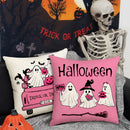Halloween Ghost Pillowcase by Axyaa - Sofa Decor Throw Pillow Cover