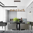 Axyaa Modern Rock Glass Ball LED Ceiling Chandelier for Home Decor