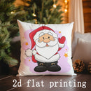 Axyaa Christmas Reindeer & Santa Pillows for Sofa Bedroom Car Cover