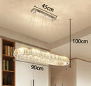 Axyaa Crystal Chandeliers: Modern LED Ceiling Lights for Living Room