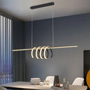 Axyaa Modern Spiral LED Pendant Lights - Creative Dining Chandeliers for Home Decor