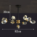 Axyaa Luxury Crystal Chandelier Pendant Light for Living Room Bedroom Ceiling