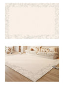 Axyaa Plush Cream Style Bedroom Rug for Cozy Living Room Decor & Soft Bedside Touch