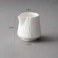 Axyaa Rock Texture Ceramic Gravy Boat Set for Restaurant Specialties & Milk Cups