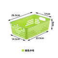 Axyaa 10-Piece Versatile Plastic Storage Baskets for Toys, Desk, Kitchen, and Bathroom
