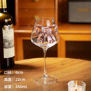 Axyaa Clear Glass Champagne Flute with Pink Bow Knot Design