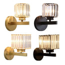 Axyaa Gold Crystal Wall Lamp: Modern Nordic LED Light for Home Decor