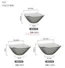 Axyaa Fruit Glass Bowl Set with Gold Border – Household Dessert Snack Tableware