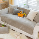 Axyaa Plush Sofa Cushion: Soft Crystal Velvet Cover for Furniture Protection