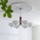 Axyaa Glass Chandelier Retro Ceiling Lamp Medieval Vintage Pendant Light