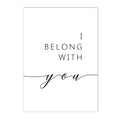 Nordic Love Life Quote Canvas Painting Wall Art for Living Room by Axyaa