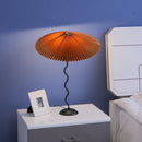 Axyaa Pleated Fabric LED Floor Lamp for Modern Living Room Decor
