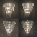 Axyaa Crystal Ice Bar Chandelier: Modern Wedding Stage Banquet Ceiling Pendant Lamp