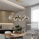 Axyaa Modern Glass Pendant Chandelier for Dining Kitchen Living Bedroom