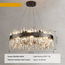 Axyaa Gold Crystal Chandelier: Modern Dimmable Rectangle Ceiling Light for Kitchen, Dining, Living Room
