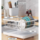 Axyaa Kitchen Dish Storage Rack Drying Organizer - Cup Plate Utensil Holder