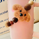 Axyaa Puppy Beads Strap for Stanley Cup Tumbler - Kawaii Carrier Sling