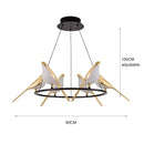 Axyaa Bird LED Chandeliers: Modern Decorative Hanging Lights for Home and Restaurant