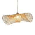Axyaa Bamboo Weave Pendant Lamp: Creative Chinese Art Chandelier for Home, Restaurant, or Staircase