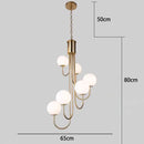Axyaa LED Pendant Chandelier for Modern Home Decor and Indoor Lighting