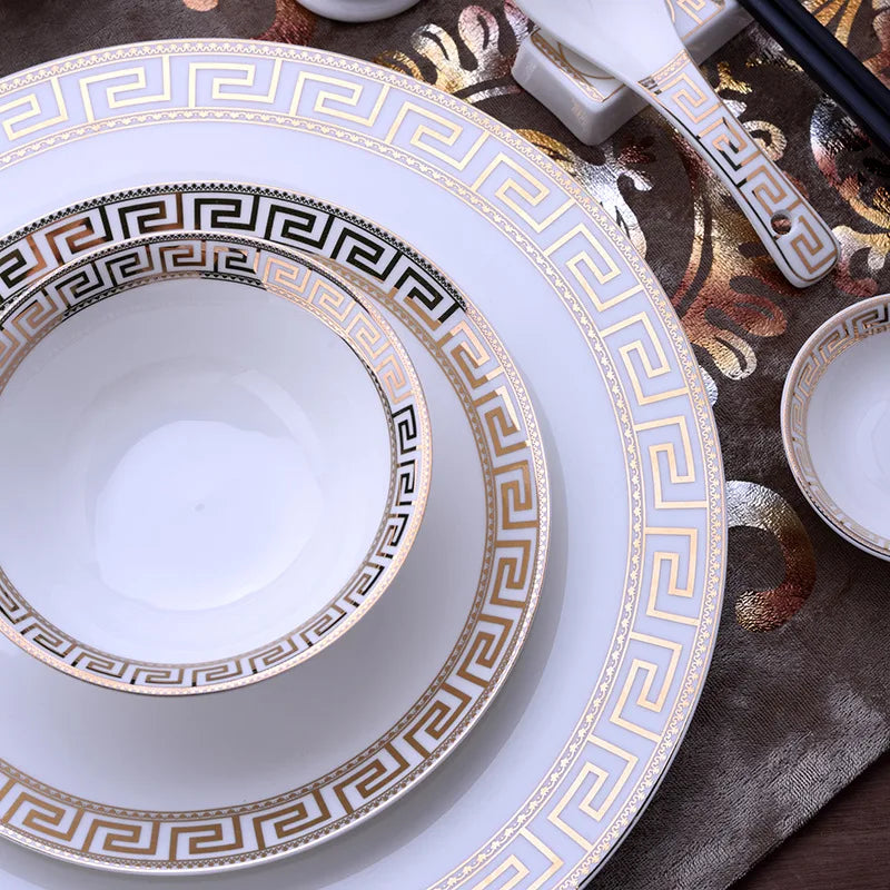 Axya Elegant Bone Dinner Set for Luxury Dining