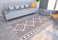 Axyaa Geometric Print Carpet for Boho Home Decor