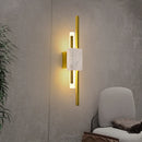 Axyaa Marble Wall Lamp - Luxury Green & White LED Sconce for Living Room, Bedroom, Hotel Aisle