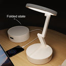 Axyaa Foldable Lamp With Clock USB Charging LED Desk Light