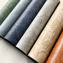 Axyaa Khaki Leather Placemats Set for Dining Table, Waterproof & Non-Slip Mats