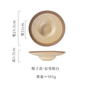 Axyaa Spaghetti Deep Plate Coarse Pottery Soup Salad Ceramic Tableware