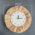 Axyaa Raffia Bead Wood Mirror: Acrylic Decorative Wall Hanging for Bedroom