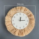 Axyaa Raffia Bead Wood Mirror: Acrylic Decorative Wall Hanging for Bedroom