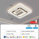 Axyaa Smart LED Ceiling Fan Light for Modern Home Decor, Remote Control Included