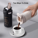 Axyaa 600ml Stainless Steel Coffee Mug With Straw & Vacuum Insulation