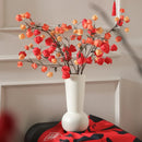 Axyaa Ceramic Small Vase: High-end Red Wedding Gift & New Year's Eve Decoration