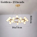 Axyaa Nordic Minimalist Molecular Pendant Light for Creative Restaurant Room Fashion