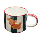 Axyaa Cartoon Dog Ceramic Mug Animal Shape Kids Breakfast Coffee Cup Birthday Gift