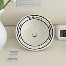 Kawaii Korean Ceramic Plate Cup Set by Axyaa - 5/8 inch Tableware & Decor