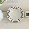 Ceramic Kawaii Plate Cup Set for Dinner & Dessert Kitchen Tableware by Axyaa