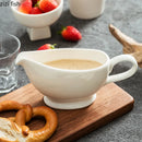 Axyaa Ceramic Gravy Boat Set Seasoning Tool Restaurant Milk Jug Steak Sauce Pot
