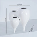 Axyaa Ceramic Bubble Vase Set - Abstract Handicraft Flower Arranger