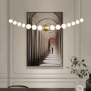 Axyaa Nordic Ring Chandelier LED Acrylic Ball Pendant Light