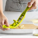 Axyaa 2-in-1 Garlic Press & Slicer Kitchen Gadget