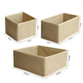 Axyaa Fabric Drawer Organizers for Clothes Closet Storage - Set of 4