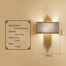 Axyaa Modern Chinese Style Wall Lamp for Bedroom and Living Room